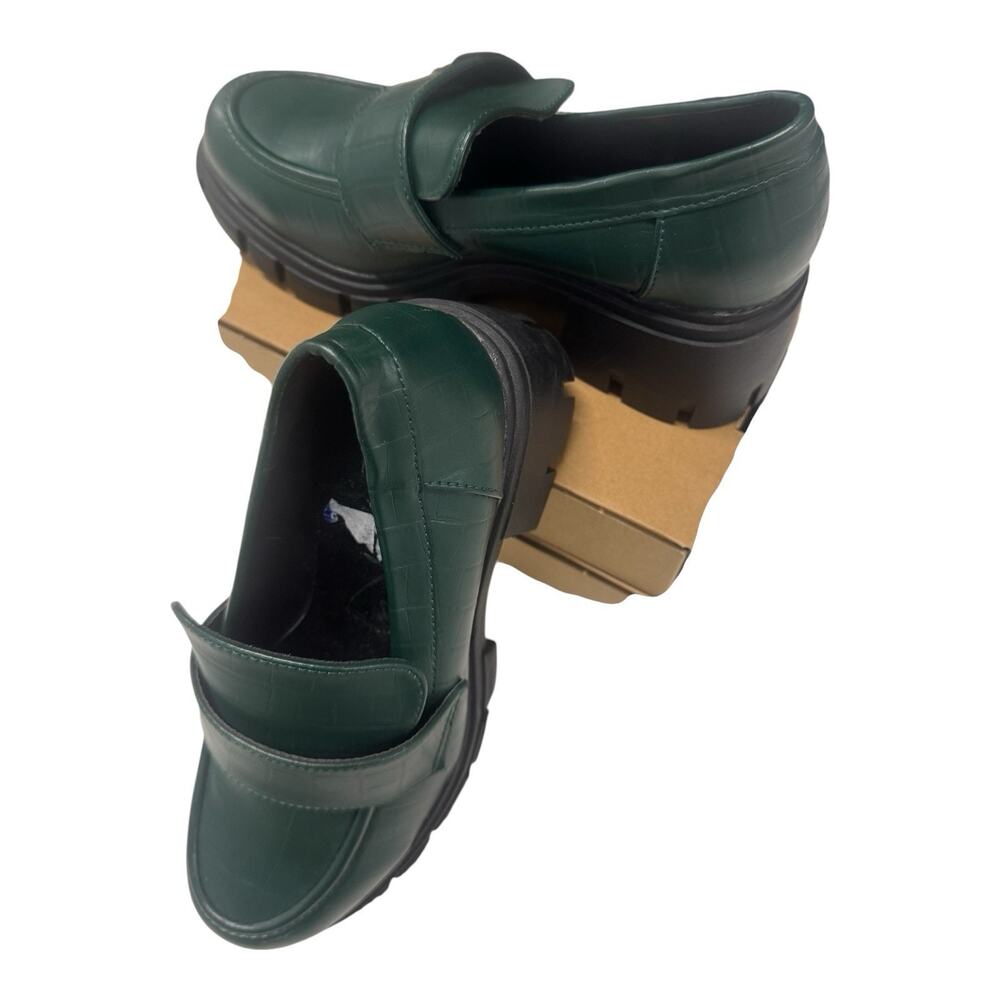 NWT London Rag Green Benz Platform Size 7 Secretary Whimsigoth Office Siren